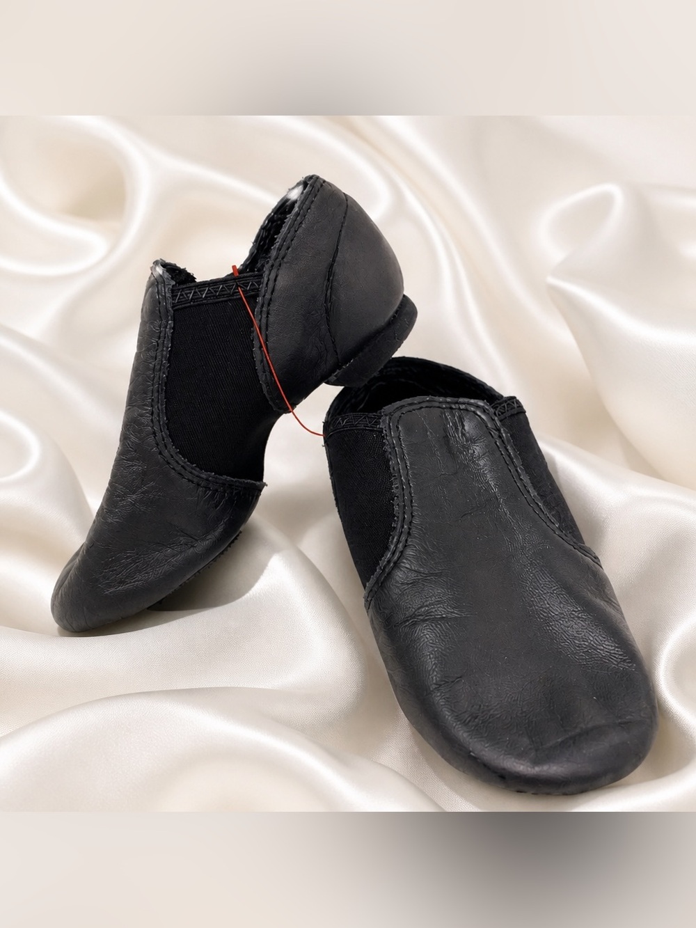 Capezio Black Leather Jazz Shoes Toddler 10.5